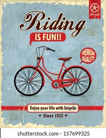 Vintage Bicycle Poster Design