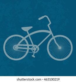 Vintage Bicycle. Retro bike. Vector illustration.