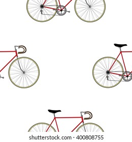 Vintage Bicycle Seamless Pattern