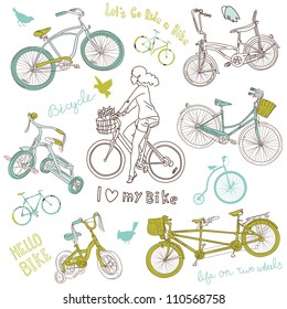 vintage style girls bike