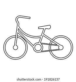 vintage bicycle symbol vector