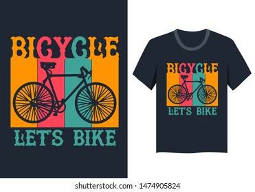 vintage bicycle t shirt design