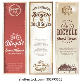 Vintage bicycles poster