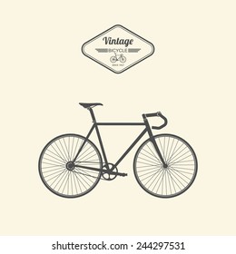 Vintage bicycle.vector