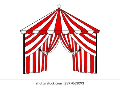 Vintage Big Top Circus Tent