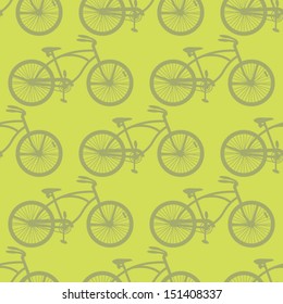 vintage bike pattern seamless. vector illustration