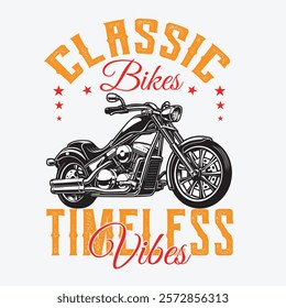 vintage bike t shirt design