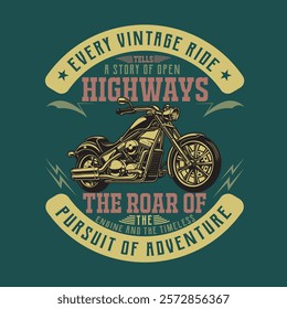 vintage bike t shirt design