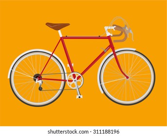 Vintage bike vector illustration
