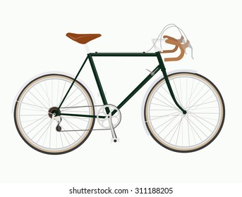 Vintage bike vector illustration