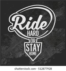 Vintage Biker graphics and Emblem with grunge background.