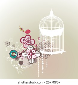 vintage bird cage design