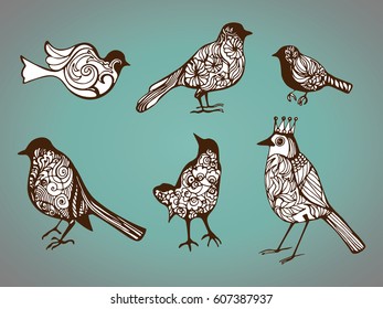 vintage bird collection