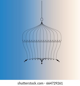 Vintage Birdcage.vector