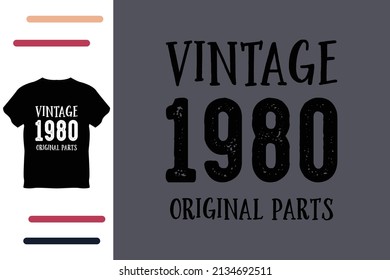 Vintage birthday t shirt design