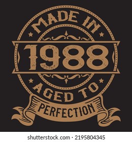 Vintage Birthday  t shirt design with Birthday elements vector 