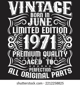 Vintage Birthday  t shirt design with Birthday elements or Hand drawn Birthday typography design