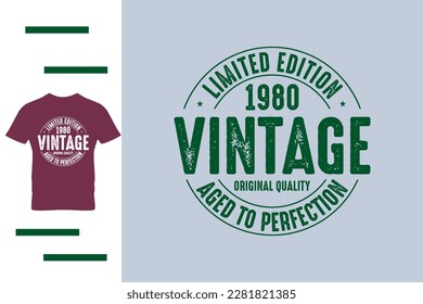 vintage birthday t shirt design