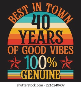 Vintage Birthday typography T-shirt Design With custom vector