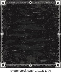 Vintage black background with scratches