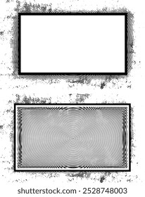 vintage black color grunge frame vector set, black and white grunge frame, grunge frame with black and white background, set of grunge banners, frame set, vintage set of frames, 