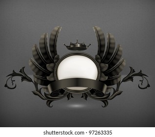 Vintage black emblem, 10eps