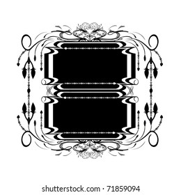 Vintage black frame