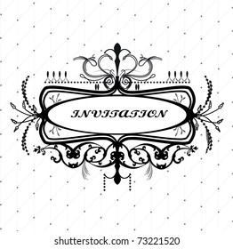 Vintage black frame