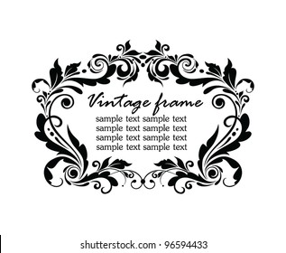 Vintage black frame