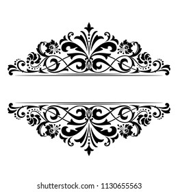 Vintage Black Frame Background Graphic Vector Stock Vector (Royalty ...