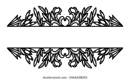 Vintage black frame design. Perfect for invitation cards, book covers, wallpapers, banners, web