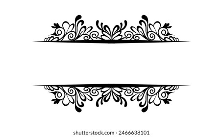 Vintage black frame design. Perfect for invitation cards, book covers, wallpapers, banners, web