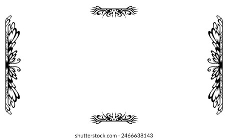 Vintage black frame design. Perfect for invitation cards, book covers, wallpapers, banners, web