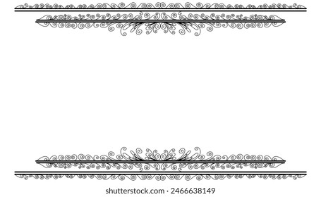 Vintage black frame design. Perfect for invitation cards, book covers, wallpapers, banners, web