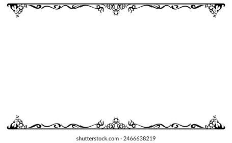 Vintage black frame design. Perfect for invitation cards, book covers, wallpapers, banners, web