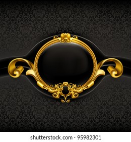 Vintage Black Frame, vector