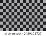 Vintage black and gray checkered pattern . Checkered wallpaper . Checkered background . Vector illustration