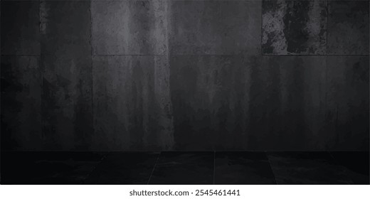 Vetor de textura preto Grunge vintage com um olhar angustiado e desgastado para fundos, cartazes e design Elements.Black Texture Vetor com ruído sutil para uso em desenhos modernos, arte de mídia impressa.