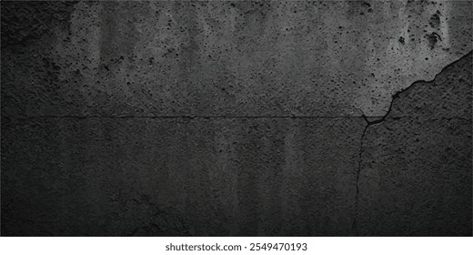 Vector de textura de grunge negro de Antiguas con un aspecto desgastado y afligido para fondos, carteles y Elementos de diseño. Vector de textura negro con ruido sutil para usar en Diseños modernos, arte de medios impresos.
