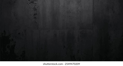 Vector de textura de grunge negro de Antiguas con un aspecto desgastado y afligido para fondos, carteles y Elementos de diseño. Vector de textura negro con ruido sutil para usar en Diseños modernos, arte de medios impresos.
