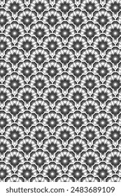 Vintage Black Retro Seamless Wallpaper Pattern