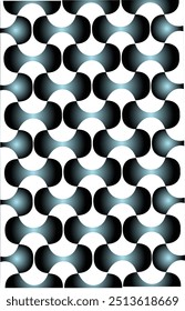 Vintage black and white geometric pattern background featuring abstract lines of circles triangles and squares Stylish Bauhaus inspired design with op art elements
