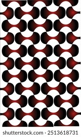 Vintage schwarz-weiß geometrischen Muster Hintergrund mit abstrakten Linien von Kreisen Dreiecke und Quadrate Stilvolles Bauhaus inspirierte Design mit op Art Elemente