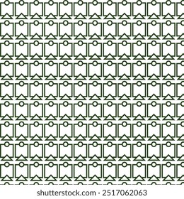Vintage black and white geometric pattern background featuring abstract lines of circles triangles and squares Stylish Bauhaus inspired design with op art elements