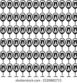 Vintage black and white geometric pattern background featuring abstract lines of circles triangles and squares Stylish Bauhaus inspired design with op art elements