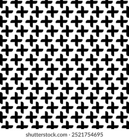 Vintage black and white geometric pattern background featuring abstract lines of circles triangles and squares Stylish Bauhaus inspired design with op art elements