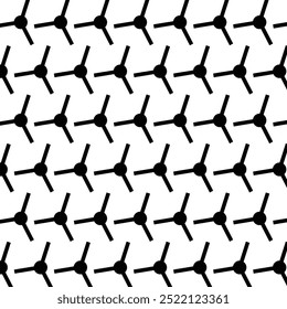 Vintage black and white geometric pattern background featuring abstract lines of circles triangles and squares Stylish Bauhaus inspired design with op art elements