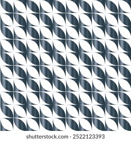 Vintage black and white geometric pattern background featuring abstract lines of circles triangles and squares Stylish Bauhaus inspired design with op art elements