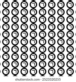 Fondo de patrón geométrico blanco y negro de Antiguas con líneas abstractas de círculos triángulos y cuadrados Diseño elegante inspirado en Bauhaus con Elementos op art