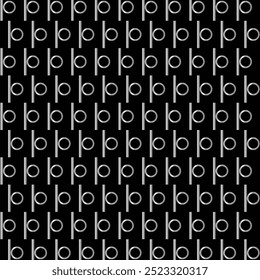 Vintage black and white geometric pattern background featuring abstract lines of circles triangles and squares Stylish Bauhaus inspired design with op art elements